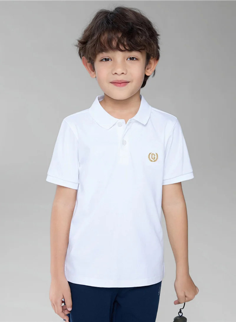 GIORDANO Kids' Slim Fit Liquid Touch Cotton Polo